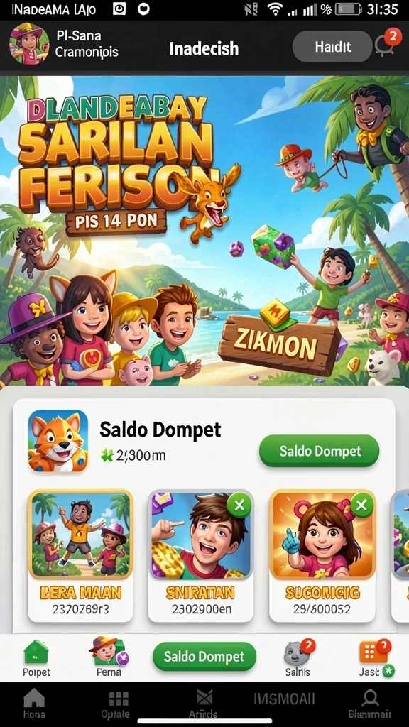 mt777 - Screenshot menunjukkan karakter utama di tengah petualangan.