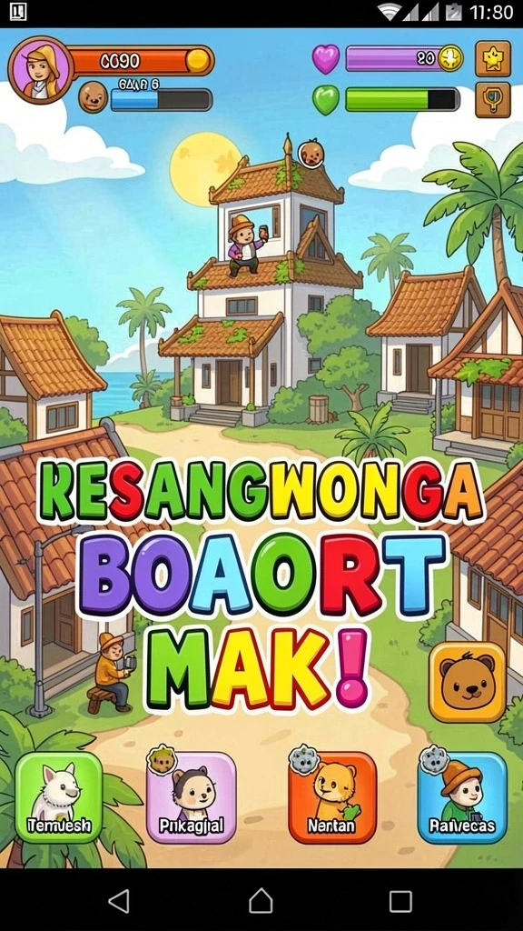 qtgame - Tampilan antarmuka yang sederhana dan mudah dipahami.